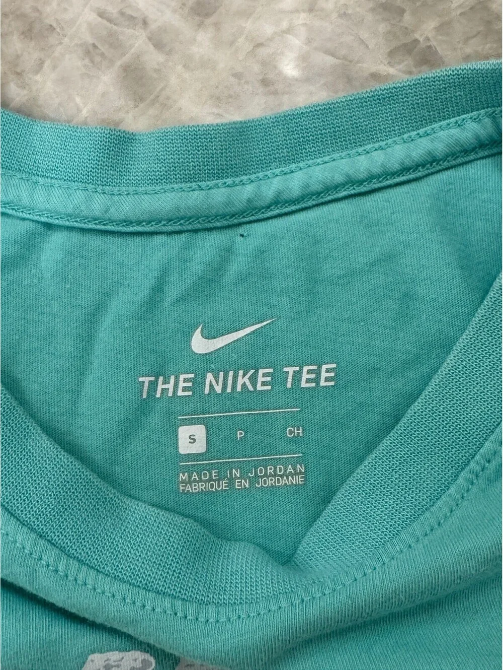 Nike Tee Short Sleeve T-Shirt Size Small Aqua Blue